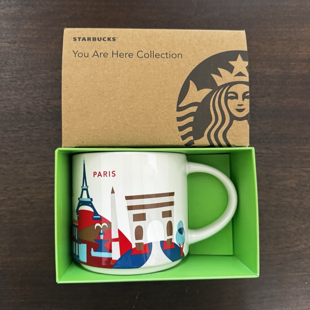 NEW Starbucks Paris France You Are Here YAH Boxed Coffee Mug 14 0z 2025 Eiffel